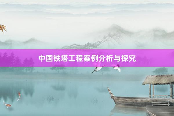 中国铁塔工程案例分析与探究